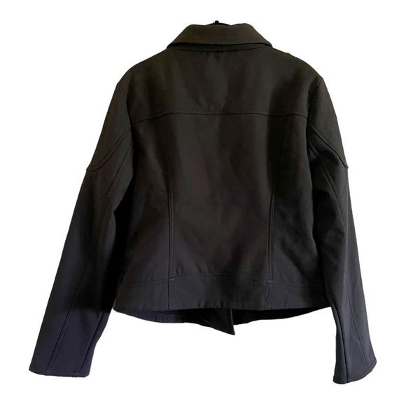 DOLLHOUSE OUTERWEAR, NWOT, BLACK POLYESTER JACKET. SIZE XL - Picture 5 of 6